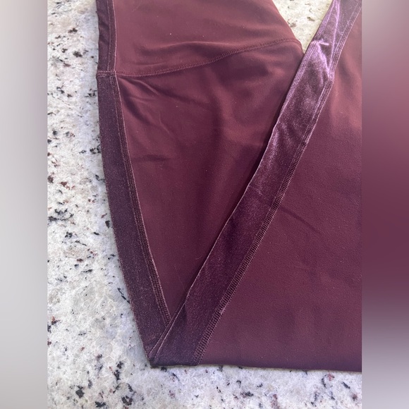 Lululemon Burgundy Leggings - Picture 4 of 9